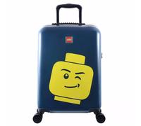 Lego 40L ColourBox Minifigure Head Navy Cabin Suitcase in Blue Lego Blue Cabin