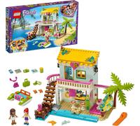 LEGO 41428 Friends Beach House Mini Dolls House Play Set with Andrea & Mia, Summer Holiday Series