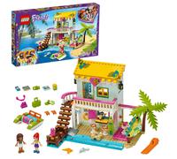 LEGO 41428 Friends Beach House Mini Dolls House Play Set with Andrea & Mia, Summer Holiday Series