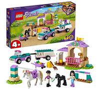 LEGO 41441 Friends Horse Training and Trailer Building Set with Stables and Car, Toy for Girls and Boys 4 Plus Years Old, Birthday Gift Idea