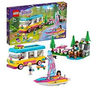LEGO 41681 Friends Le camping-car et le voilier de la foret Jeu d'aventure avec Jouet Bateau et Figurine Raton-Laveur