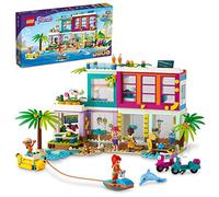 LEGO 41709 Building Set, Friends Holiday Beach House, Multicolour | Beach House Building Kit with 4 Minidolls Including Mia & 2 Animal Figures, Gift for 7+ Year Old Girls & Boys, 686 Pieces