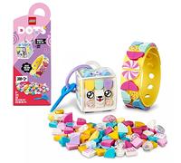 LEGO 41944 DOTS Candy Kitty Bracelet & Bag Tag, 2 in 1 Toy Jewellery Accessories DIY Craft Set for Girls and Boys, Cat Keyring Decorations Making Kit