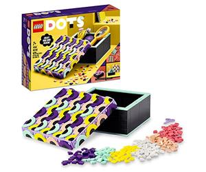 LEGO 41960 DOTS Big Box Arts and Crafts Set for Kids Aged 6 Plus, DIY Desk Tidy Organiser or Toy Jewellery Storage Tray, Decoration Creative Activity
