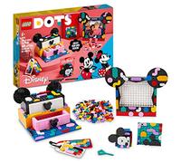 LEGO 41964 DOTS Disney Mickey & Minnie Mouse Back-to-School Project Box, 6in1 Toy Crafts Set with Bag Tags, Sticker Patch and Desk Tidy, Gifts for Kids Aged 6 Plus