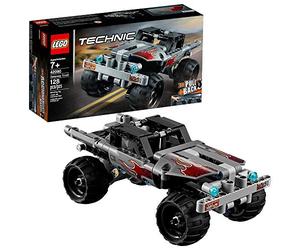 LEGO 42090 Technic Getaway Truck with Pull-Back Motor, Monster Truck Model, Building Set for 7+ Years Old Boys and Girls