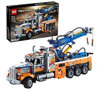 LEGO 42128 Technic Heavy-Duty Tow Truck with Crane Toy for Boys & Girls with mechanical Functions, Model Building Set, Engineering for Kids Series