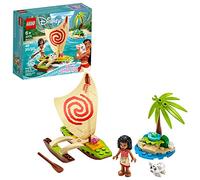 LEGO 43170 Disney Princess Moana's Ocean Adventure Playset with Pua the Pig Figure and Catamaran Sailboat