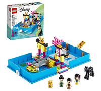 LEGO 43174 Disney Princess Mulan's Storybook Adventures Playset with Khan the Horse Figure, Portable Travel Case Toy