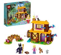 LEGO 43188 Disney Princess Aurora's Forest Cottage Sleeping Beauty Playset with Maleficent Minifigure and Animal Figures