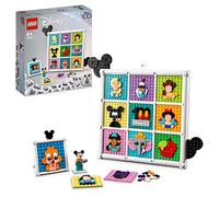 LEGO 43221 Disney 100 Years of Disney Animation Icons, Character Wall Art Craft Set, 72 Fun Mosaic Designs to Create, Includes Exclusive Mickey Mouse Artist Minifigure, Toy for Kids