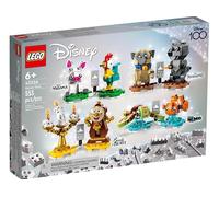 LEGO 43226 Disney Duos 100th Anniversary Celebration Display Set Featuring 4 Pairs of Iconic Characters from 4 Iconic Movies 6+ 553 Pieces Perfect Display Set