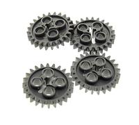 LEGO 4x 3648 Technic Gear 24 Tooth, Dark Bluish Gray Building Blocks, New, 4 Pieces