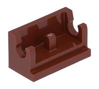 LEGO 5 x Hinge Brick 1 x 2 Base Reddish Brown