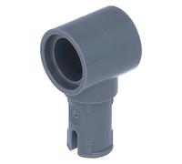 LEGO 5 x Technic, Pin with Friction Ridges Lengthwise and Dark Bluish Gray