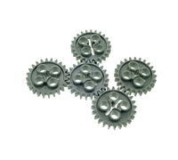LEGO 5x 3648 Technic Gear 24 Tooth | Dark Bluish Gray