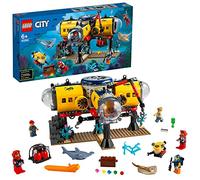 LEGO 60265 City Oceans Exploration Base, Deep Sea Ocean Toys with Drone, Shark Figure and Diver Minifigures, Gifts for Boys & Girls age 6 plus