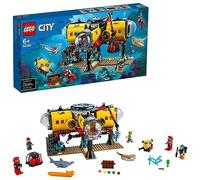 LEGO 60265 City Oceans Exploration Base, Deep Sea Ocean Toys with Drone, Shark Figure and Diver Minifigures, Gifts for Boys & Girls age 6 plus