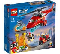 LEGO City: Fire Rescue Helicopter and Motorbike Toy (60281)