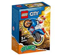 LEGO 60298 City Stuntz Rocket Stunt Bike Set With Flywheel-Powered Toy Motorbike & Rocket Racer Minifigure, Gifts for Kids Age 5+