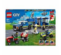 LEGO 60315 City Police Mobile Command Truck Toy with Prison Trailer, Drone, Tractor and ATV Car Toys plus 4 Minfigures, Gifts for Kids, Boys & Girls Age 6 Plus