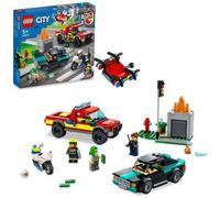 LEGO 60319 City Fire Rescue & Police Chase 295 pieces cat figure & 3 minifigures