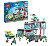 LEGO 60330 City Hospital Building Set with Ambulance Toy Truck, Rescue Helicopter, Road Plates and 12 Minifigures, Gifts for 7 Plus Year Old Kids, Boys & Girls