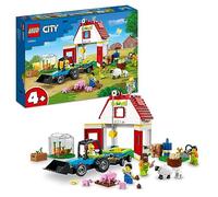 LEGO 60346 City Barn & Farm Animals Toys, Playset with Tractor and Trailer, Sheep, Cow and Pig plus Babies Figures, Learning Toys for Kids, Boys & Girls Age 4 Plus