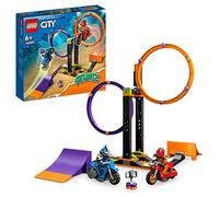 LEGO 60360 City Stuntz Spinning Stunt Challenge, 1 or 2 Player Contests with Flywheel-Powered Motorbike Toys for Kids, Boys & Girls 6 Plus years old, Fun Gift Idea