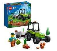 LEGO 60390 City Park Tractor Toy with Trailer for Kids Aged 5 Plus, Farm Vehicle Construction Set with Animal Figures and Gardener Minifigure, Gift Idea