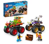 LEGO 60397 City Monster Truck Race 6+ 301 Pieces Building Toy Build 2 Cool Monster Trucks Featured in the Popular Game 2k Drive, Medium