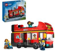 LEGO 60407 City Red Double-Decker Sightseeing Bus Toy, Red Vehicle , NEW