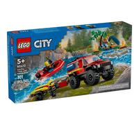 LEGO 60412 4x4 Fire Truck with Rescue Boat