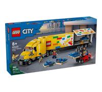 LEGO City Delivery Truck (60440) Playset for Ages 8 & Up, Featuring a Truck with a Large Trailer Pallets of Playsets, a Functioning Toy Forklift Truck & a Hot-Dog Stand