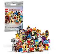LEGO 71038 Minifigures Disney 100, 1 of 18 Iconic Characters to Collect, Collectible Mystery Bag with Buildable Toy incl. Mickey Mouse, Stitch, Mulan & More (1 Piece - Style Picked at Random)
