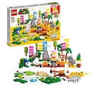 LEGO 71418 Super Mario Creativity Toolbox Maker Set, Building Toys for Kids to create Their Own Levels with Figures, Grass, Desert and Lava Builds, Starter Course Expansion, Gift Idea