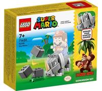 71420 Super Mario Rambi the Rhino Expansion Set, Buildable Animal Toy Figure, Small Gift to Combine with a Starter Course Game