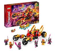 LEGO 71773 NINJAGO Kai’s Golden Dragon Raider Age 8+, Multi-Terrain, Transforming Car Toy with Kai and Zane Minifigures, Building Set for Kids, Boys & Girls Aged 8 Plus