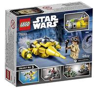 LEGO 75223 Star Wars Microfighters Naboo Starfighter Set with Young Anakin Skywalker and R2-D2 Droid Dome, Battlefront Collection