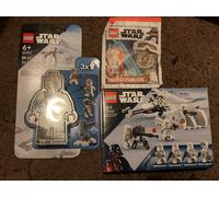 LEGO 75320 Snowtrooper Battle Pack + 40557 Defense of Hoth + Luke 912291 - New
