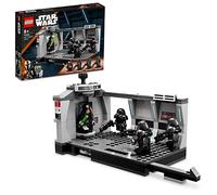 LEGO 75324 Star Wars Dark Trooper Attack Set, Mandalorian Buildable Toy with Revolving Elevator, Luke Skywalker Minifigure and Lightsaber