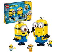 LEGO Minions: Brick-Built Minions and Their Lair (75551) Building Kit for Kids, Great Birthday Present for Kids Who Love Minion Toys and Kevin, Bob and Stuart Minion Characters, New 2020 (876 Pieces)