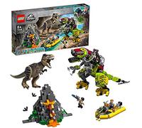LEGO 75938 Jurassic World T. rex vs Dino-Mech Battle Action Figures, Mighty Dinosaurs Toys for Kids