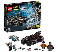 LEGO 76118 DC Batman Mr. Freeze Batcycle Battle, 2in1 Bike Set, Batman and Robin Cycle Chase