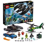 LEGO 76120 DC Batman Batman, Batwing and The Riddler Heist, Super Heroes Toys with Batplane, Police Car and Helicopter