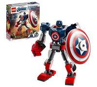 LEGO 76168 Marvel Avengers Captain America Mech Armour Set, Action Figure Toy for 7+ Years Old Boys and Girls