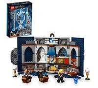 LEGO 76411 Harry Potter Ravenclaw House Banner, Hogwarts Castle Common Room Toy or Wall Display with Luna Lovegood Minifigure, Collectible Travel Toys
