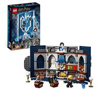 LEGO 76411 Harry Potter Ravenclaw House Banner, Hogwarts Castle Common Room Toy or Wall Display with Luna Lovegood Minifigure, Collectible Travel Toys