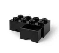 LEGO 8-Stud Black Storage Brick Drawer