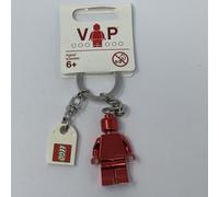 Lego 853303 VIP Chrome Red Minifigure Key Chain with LEGO Logo Tile 2011